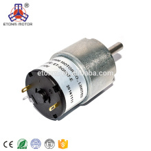 Motor da CC de 24 volts motor da engrenagem de 12V 37mm da CC para o purificador do ar